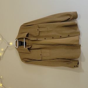 Vintage Hechter Suede Button-Up